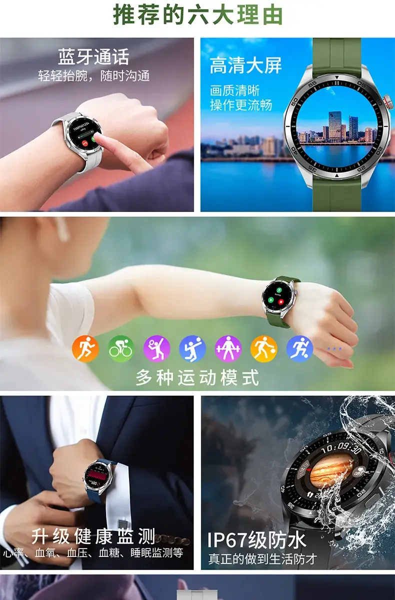 HiWatch Ultra GS Smart Watch with Orange Band — feature 10