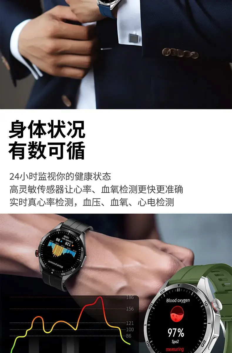 HiWatch Ultra GS Smart Watch with Orange Band — feature 15