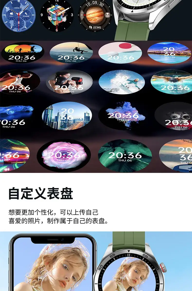 HiWatch Ultra GS Smart Watch with Orange Band — feature 18