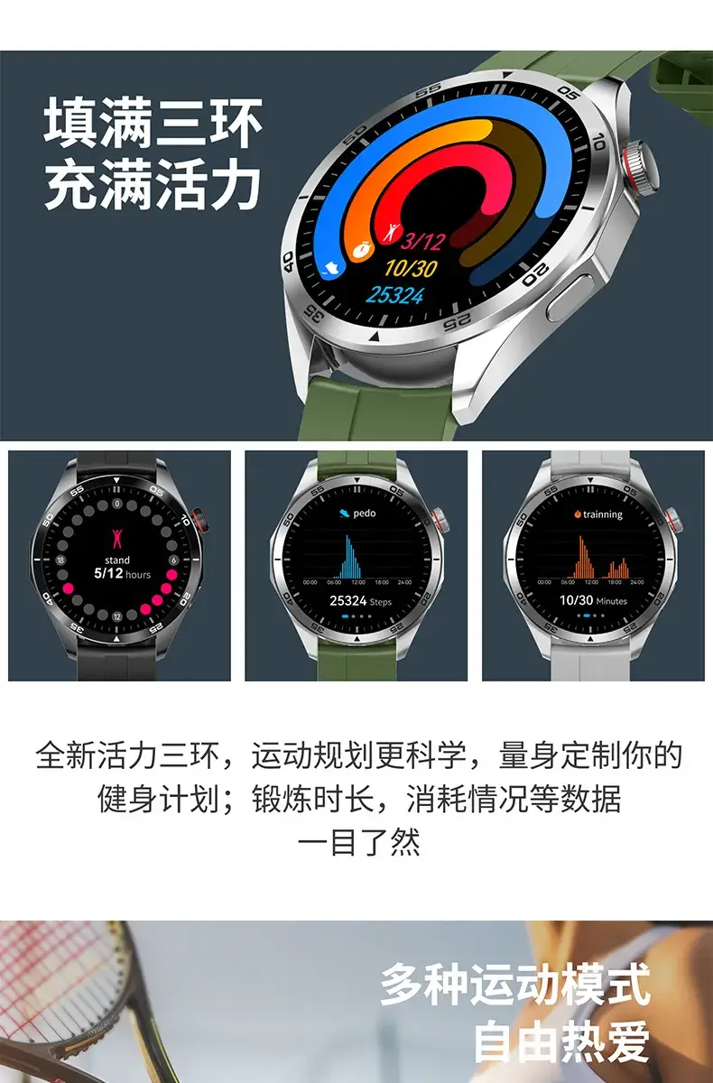 HiWatch Ultra GS Smart Watch with Orange Band — feature 21