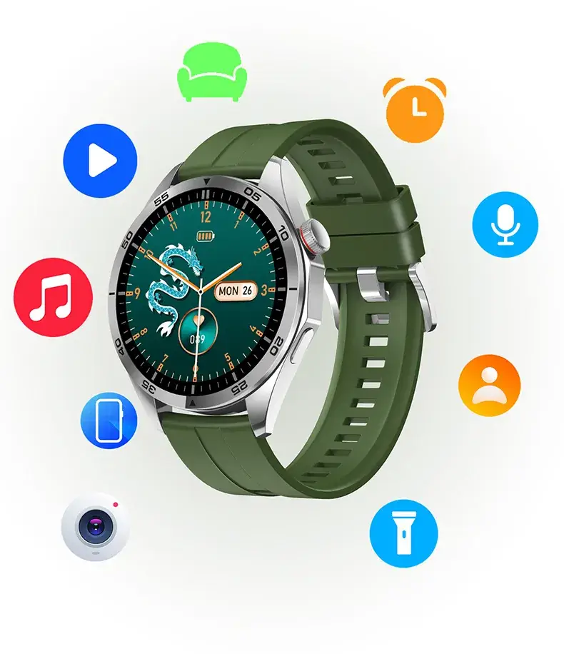 HiWatch Ultra GS Smart Watch with Orange Band — feature 25