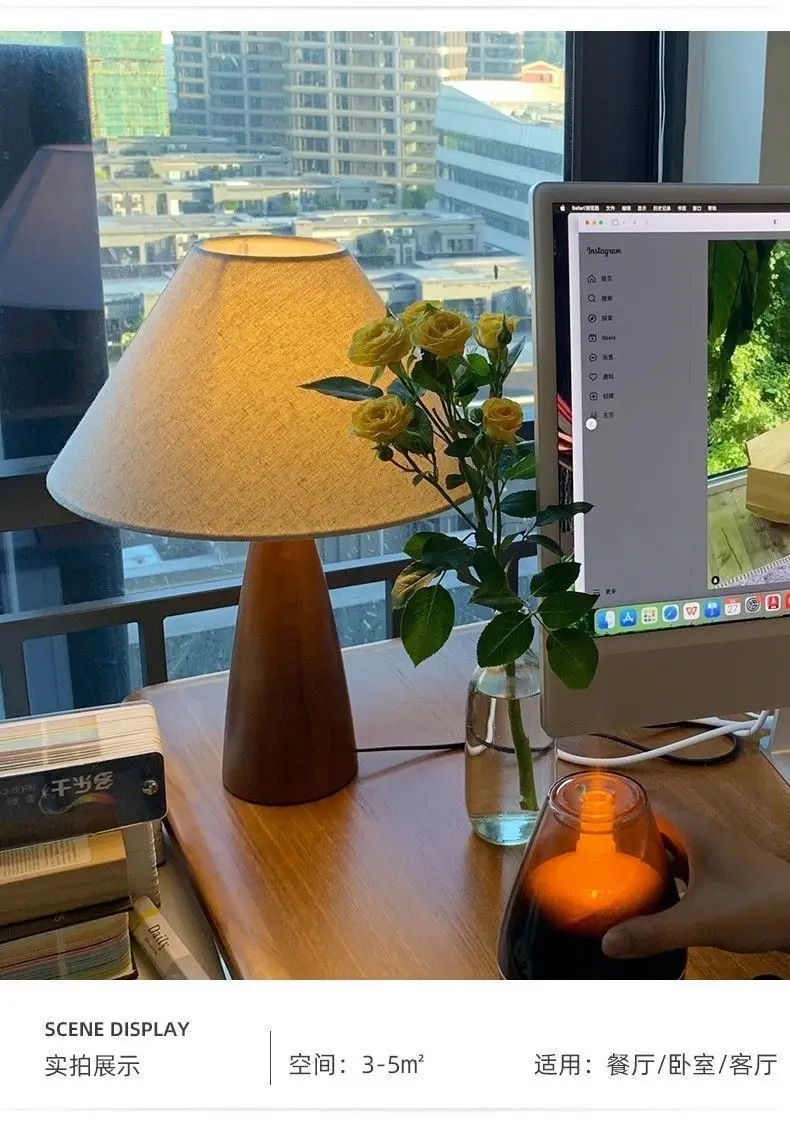 Modern Wooden Table Lamp for Bedroom & Living Room — feature 10