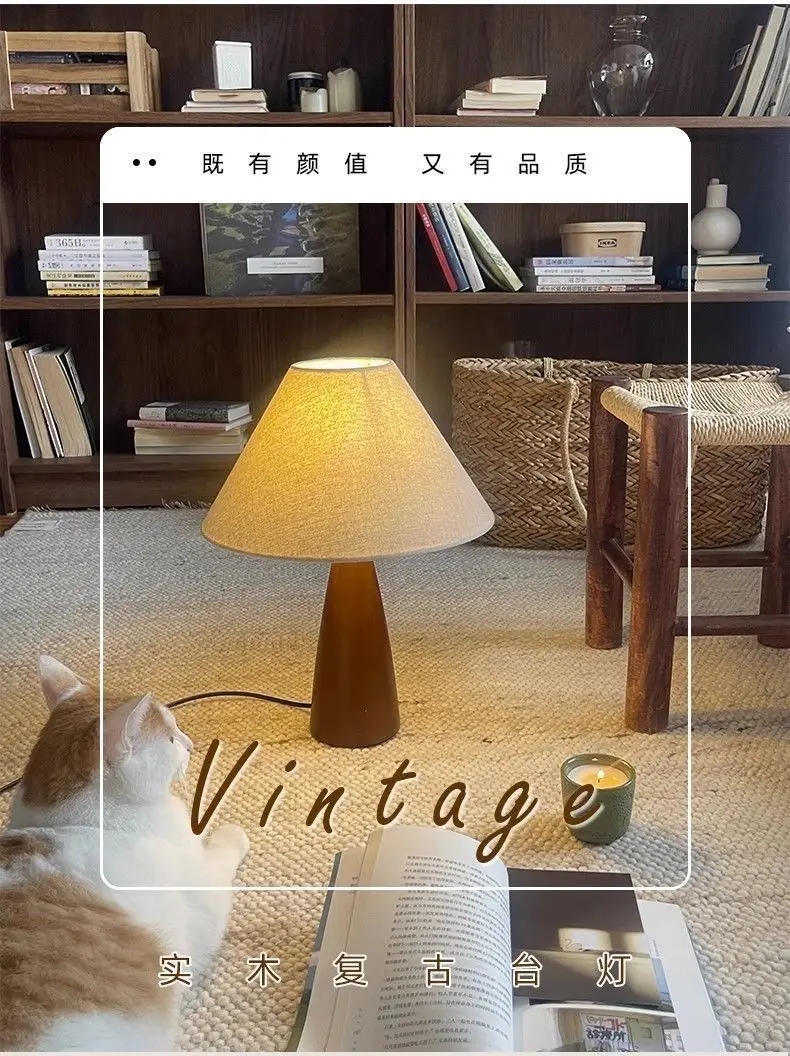 Modern Wooden Table Lamp for Bedroom & Living Room — feature 2
