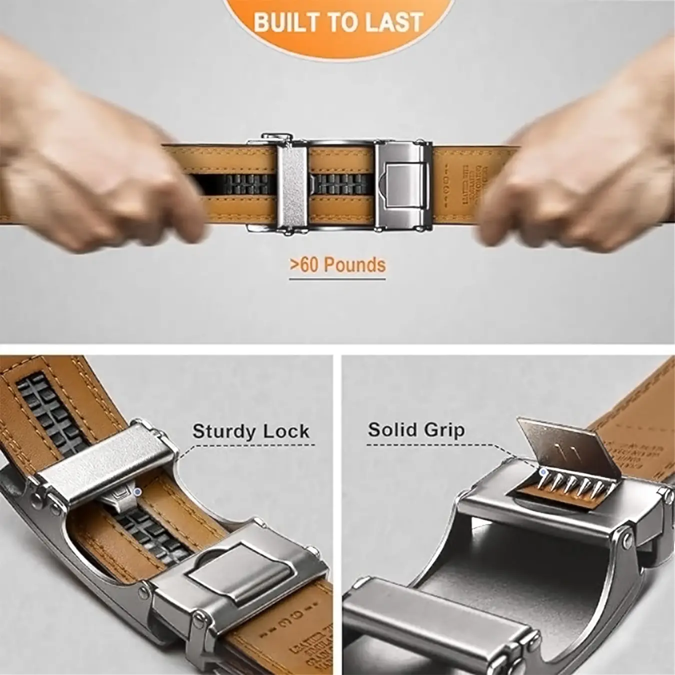 Ultra-Flexible Black Belt with Automatic Buckle — feature 10