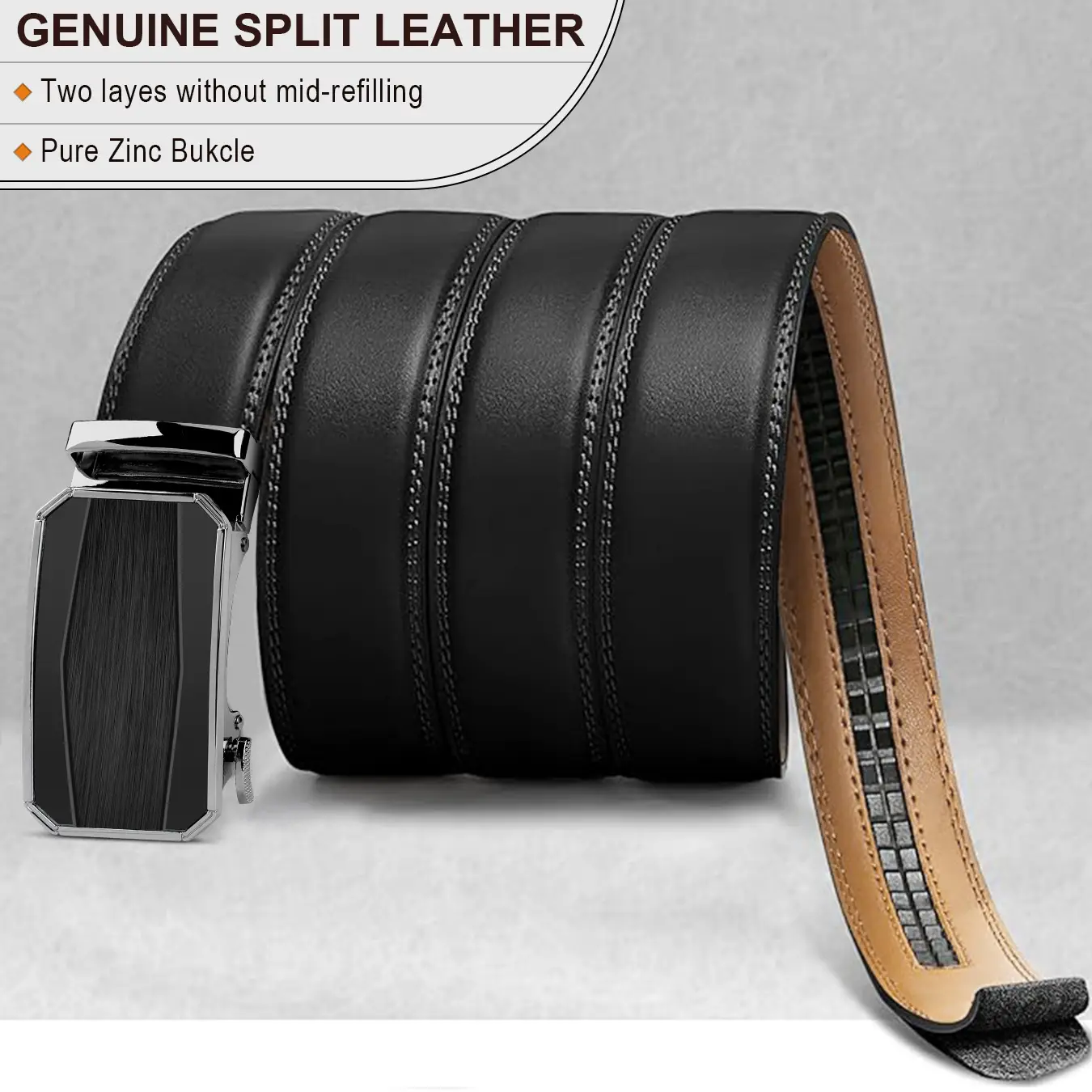 Ultra-Flexible Black Belt with Automatic Buckle — feature 6