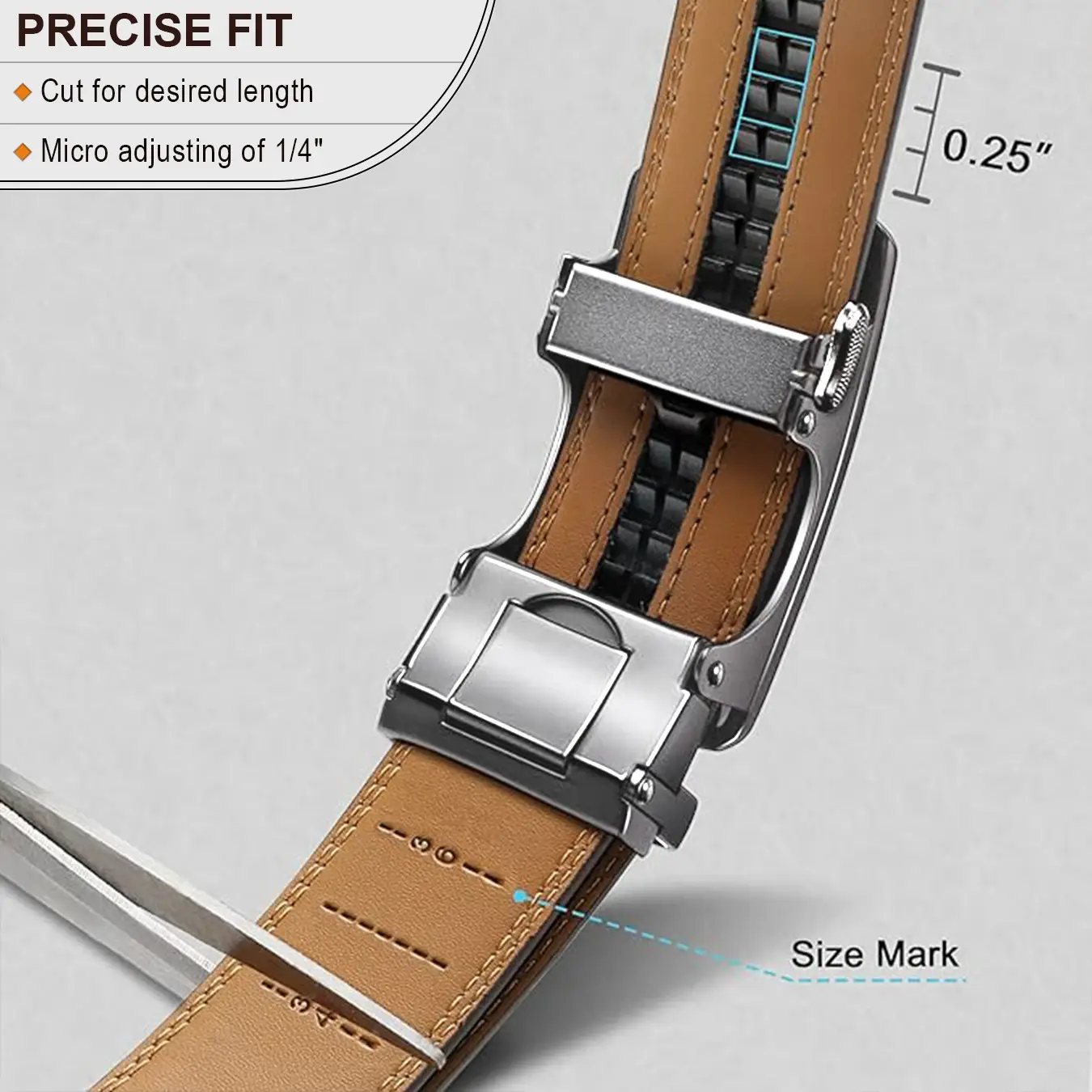 Ultra-Flexible Black Belt with Automatic Buckle — feature 7
