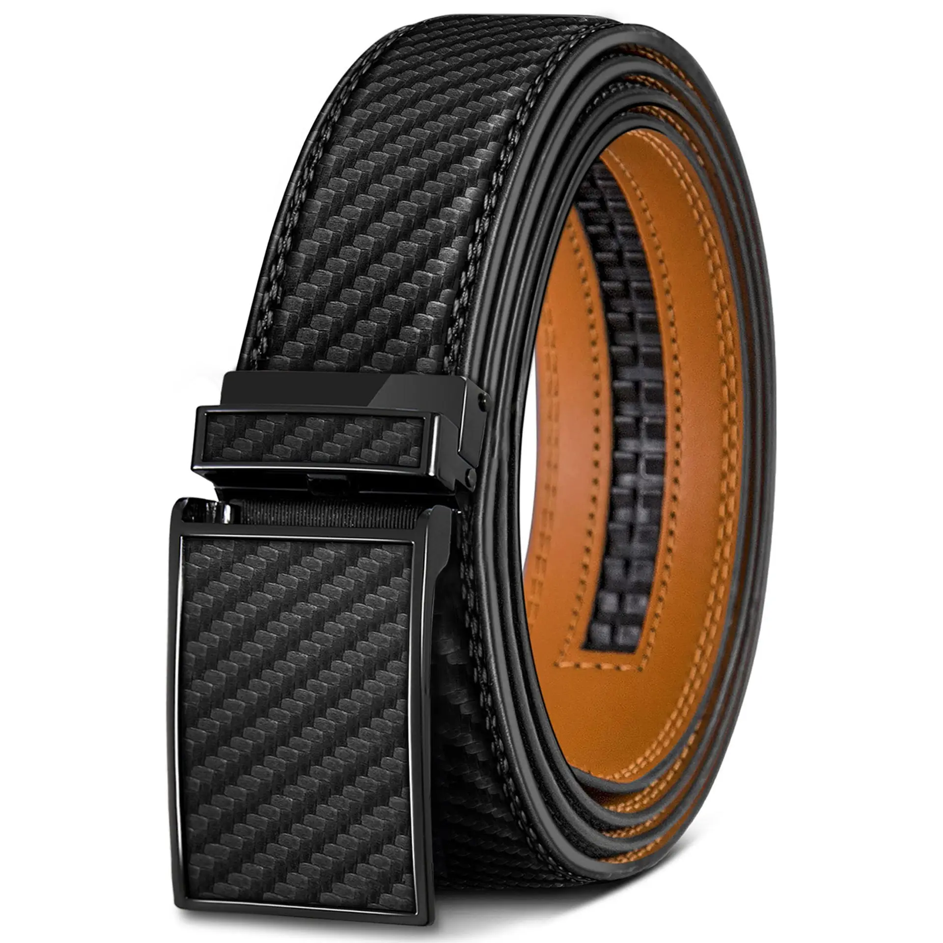 Ultra-Flexible Black Belt with Automatic Buckle - Image 2