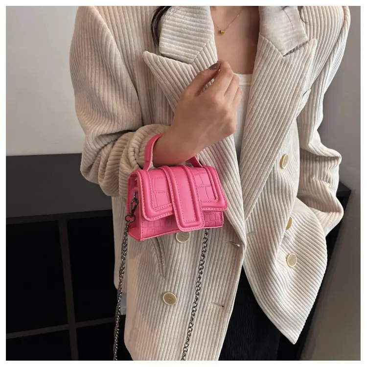 Mini Square Bag Women Silver Black 2024 Fashion — feature 10