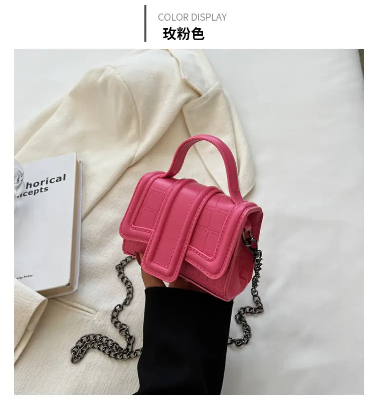 Mini Square Bag Women Silver Black 2024 Fashion — feature 17