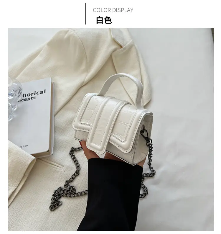 Mini Square Bag Women Silver Black 2024 Fashion — feature 20