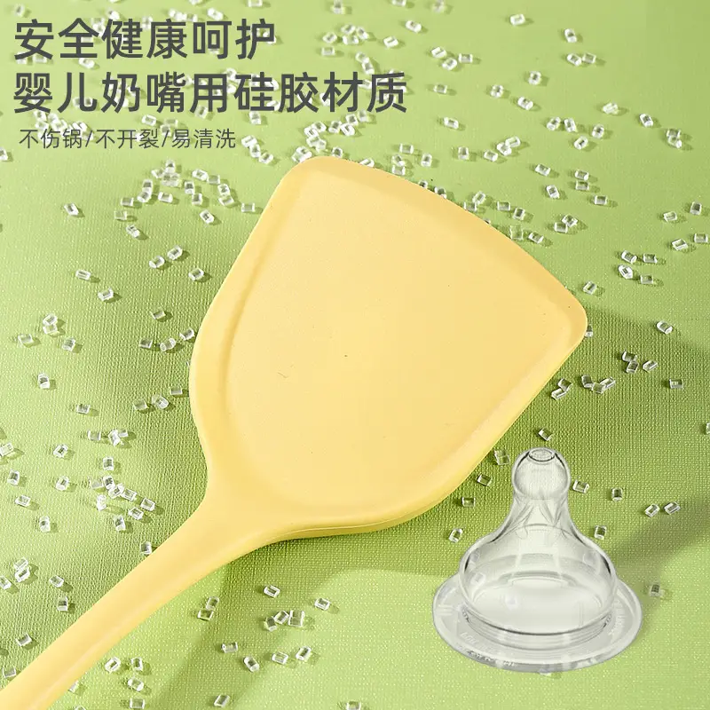 Silicone kitchenware cooking spatula soup spoon colander rice spoon colander suit silicone spatula food grade high temperature resistant in stock
