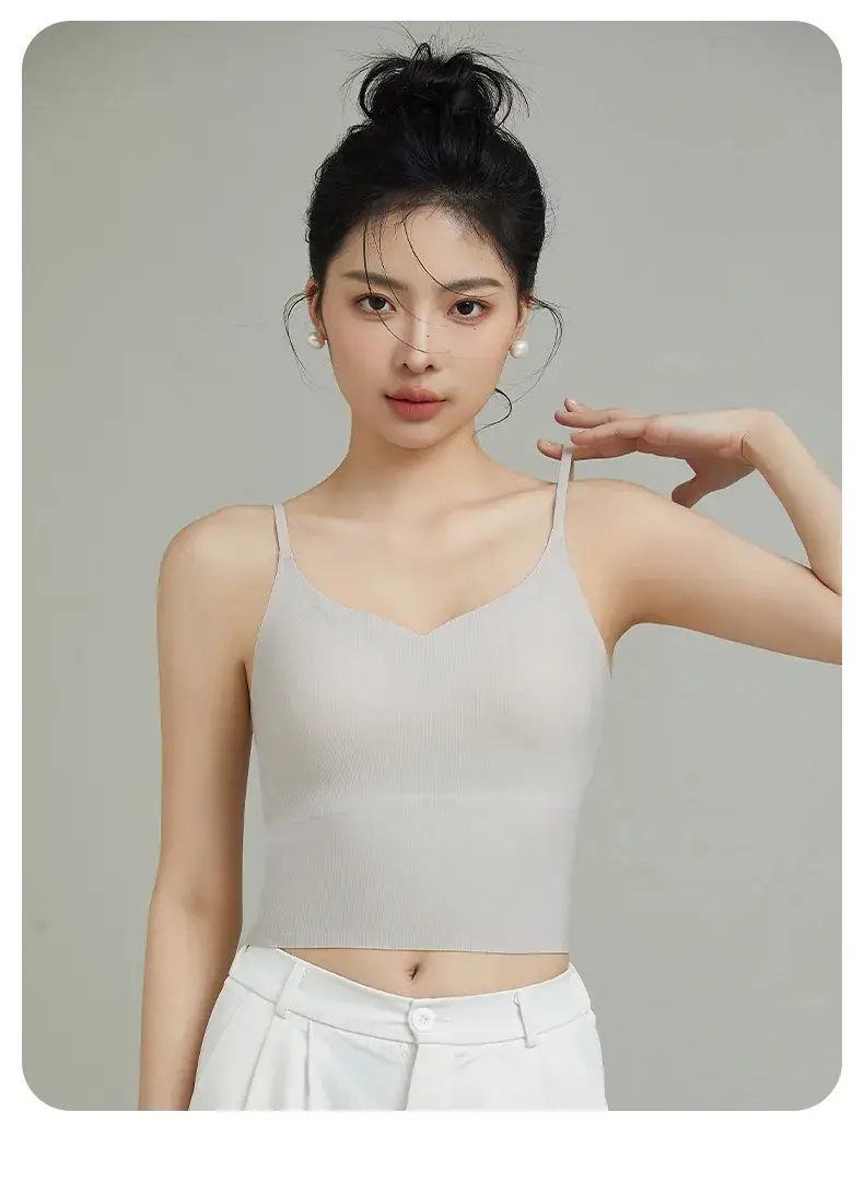 Traceless Underwear with Chest Pad Women's One-piece Small — feature 23
