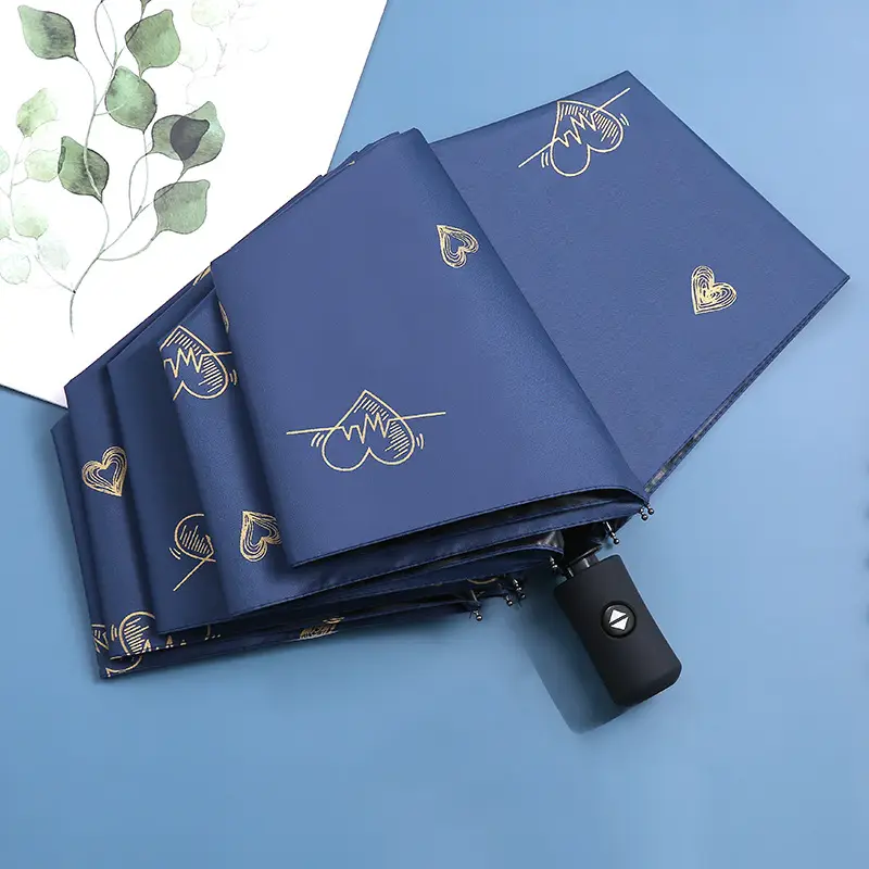 Fully Automatic Umbrella with UV Protection & Heart Design - Image 20