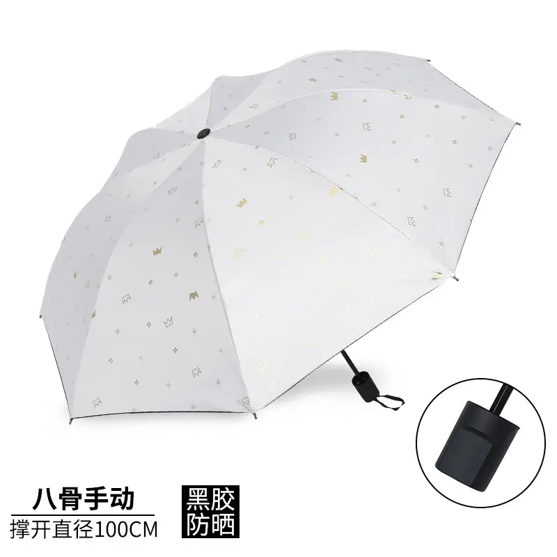 Fully Automatic Umbrella with UV Protection & Heart Design - Image 12