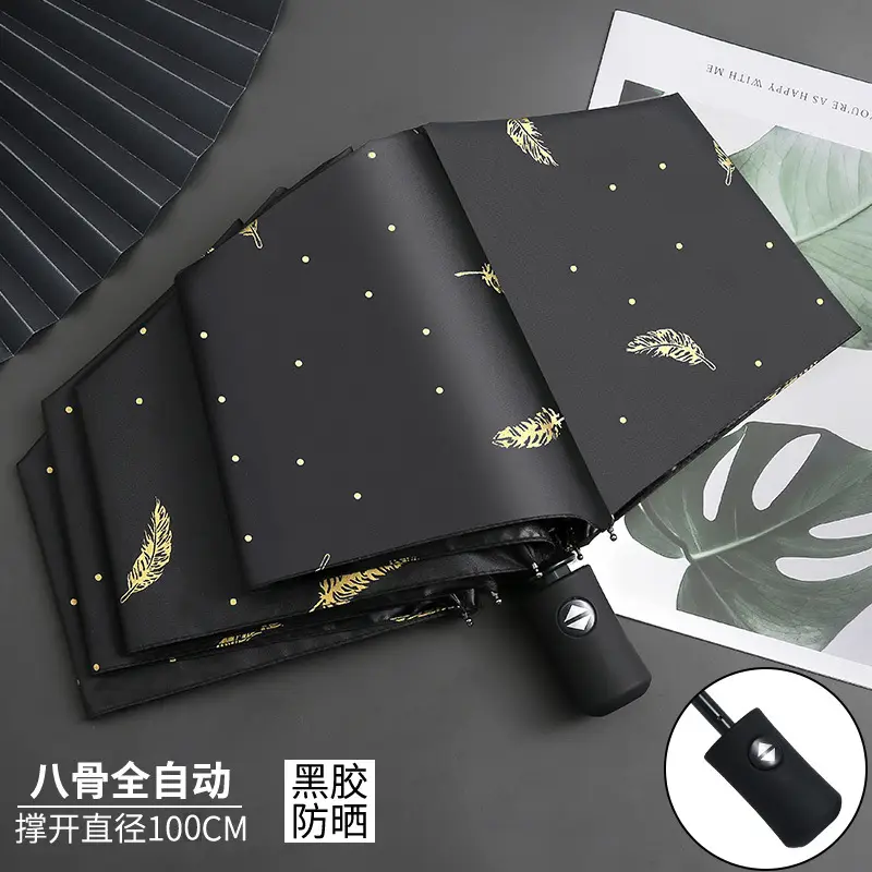 Fully Automatic Umbrella with UV Protection & Heart Design - Image 8