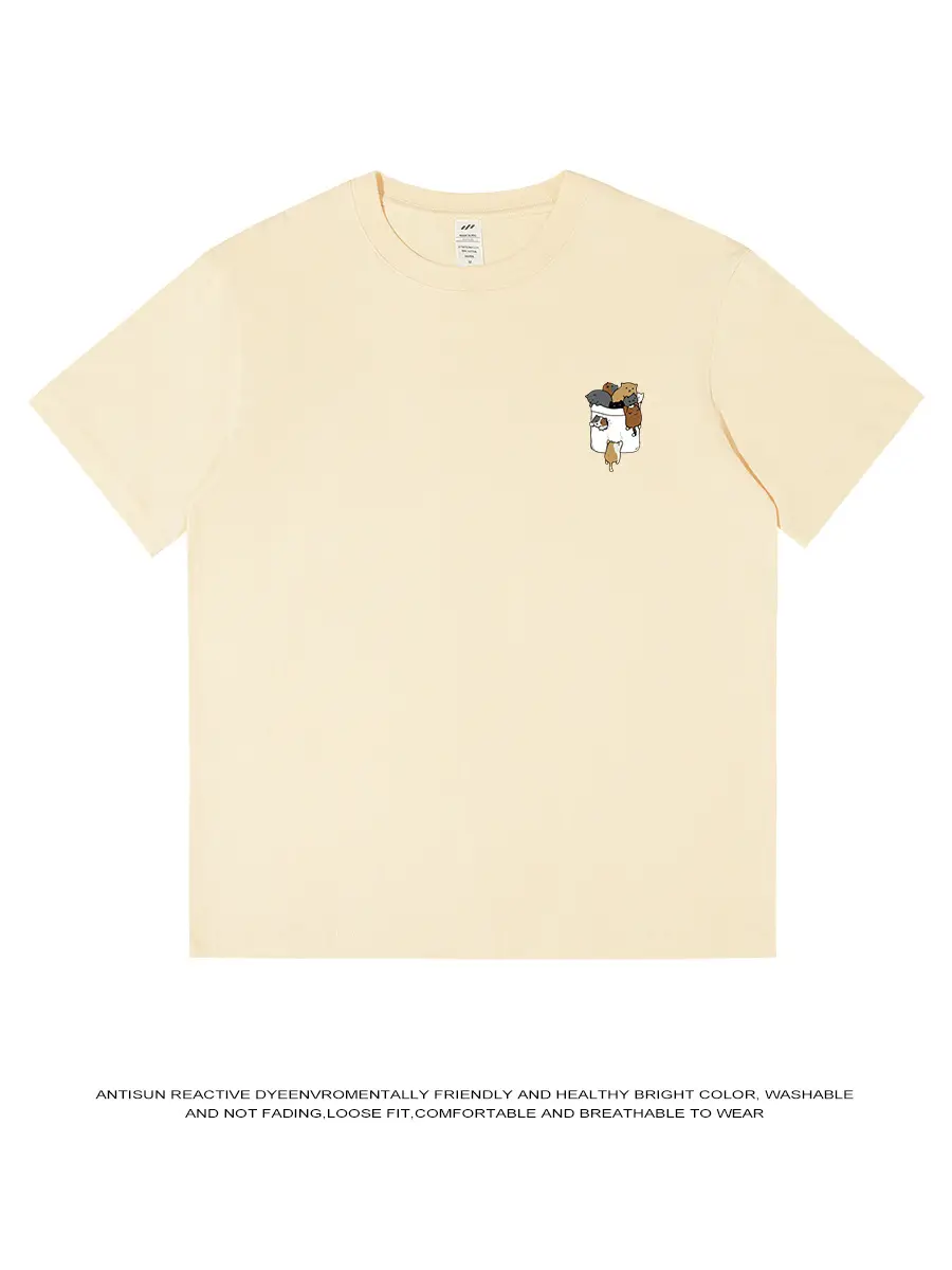 Men Printed Cotton T-Shirt White 2024 - Image 13