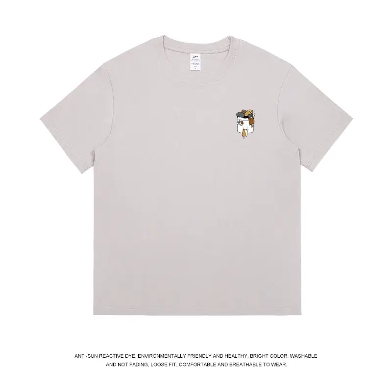 Men Printed Cotton T-Shirt White 2024 - Image 3