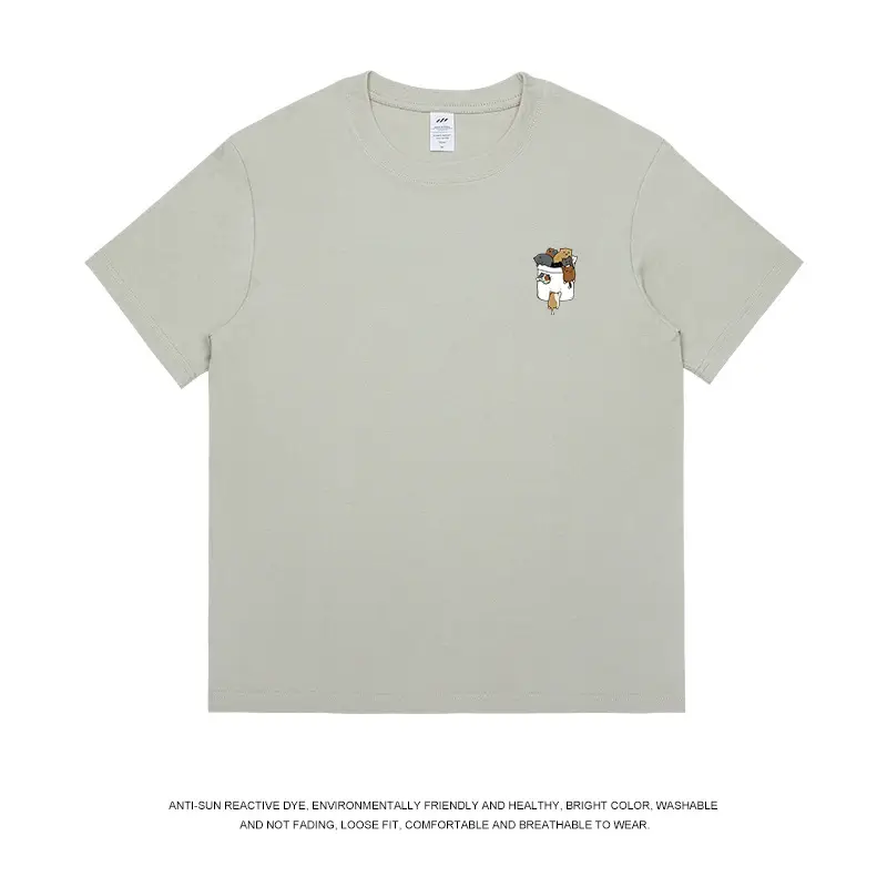 Men Printed Cotton T-Shirt White 2024 - Image 5