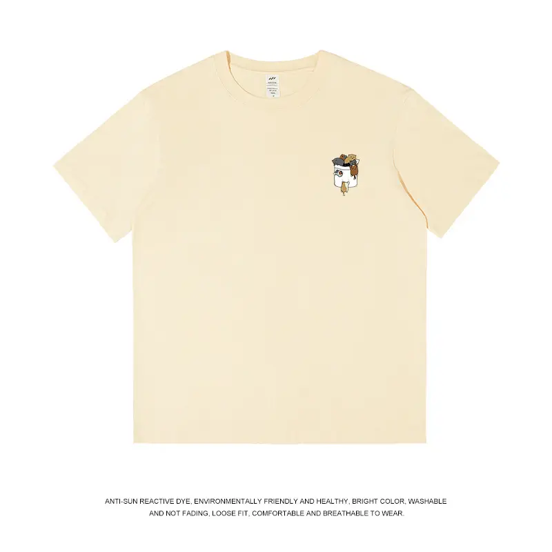Men Printed Cotton T-Shirt White 2024 - Image 6