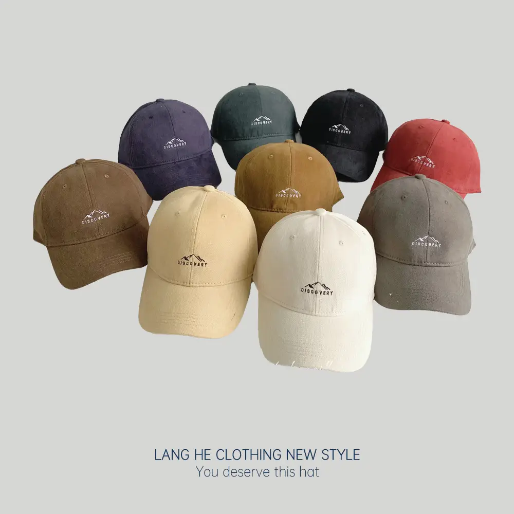 Men's White Embroidered Mountain Peak Baseball Cap - Image 21