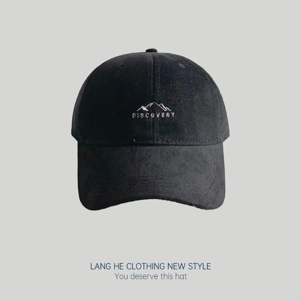 Men's White Embroidered Mountain Peak Baseball Cap - Image 2