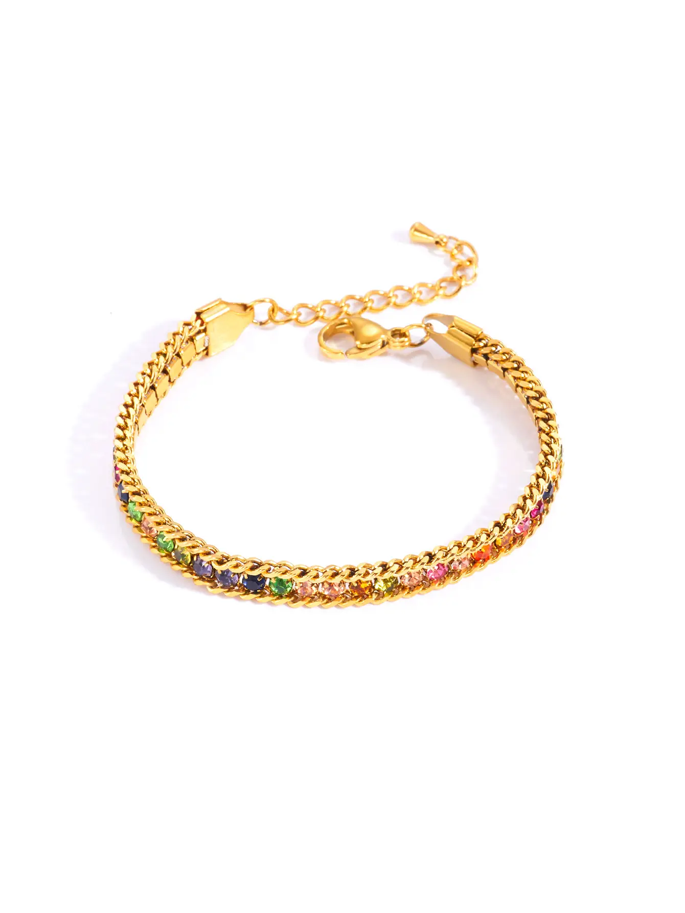 Luxury Titanium Bracelet with Micro-Inlay & Three-Layer Design — feature 13