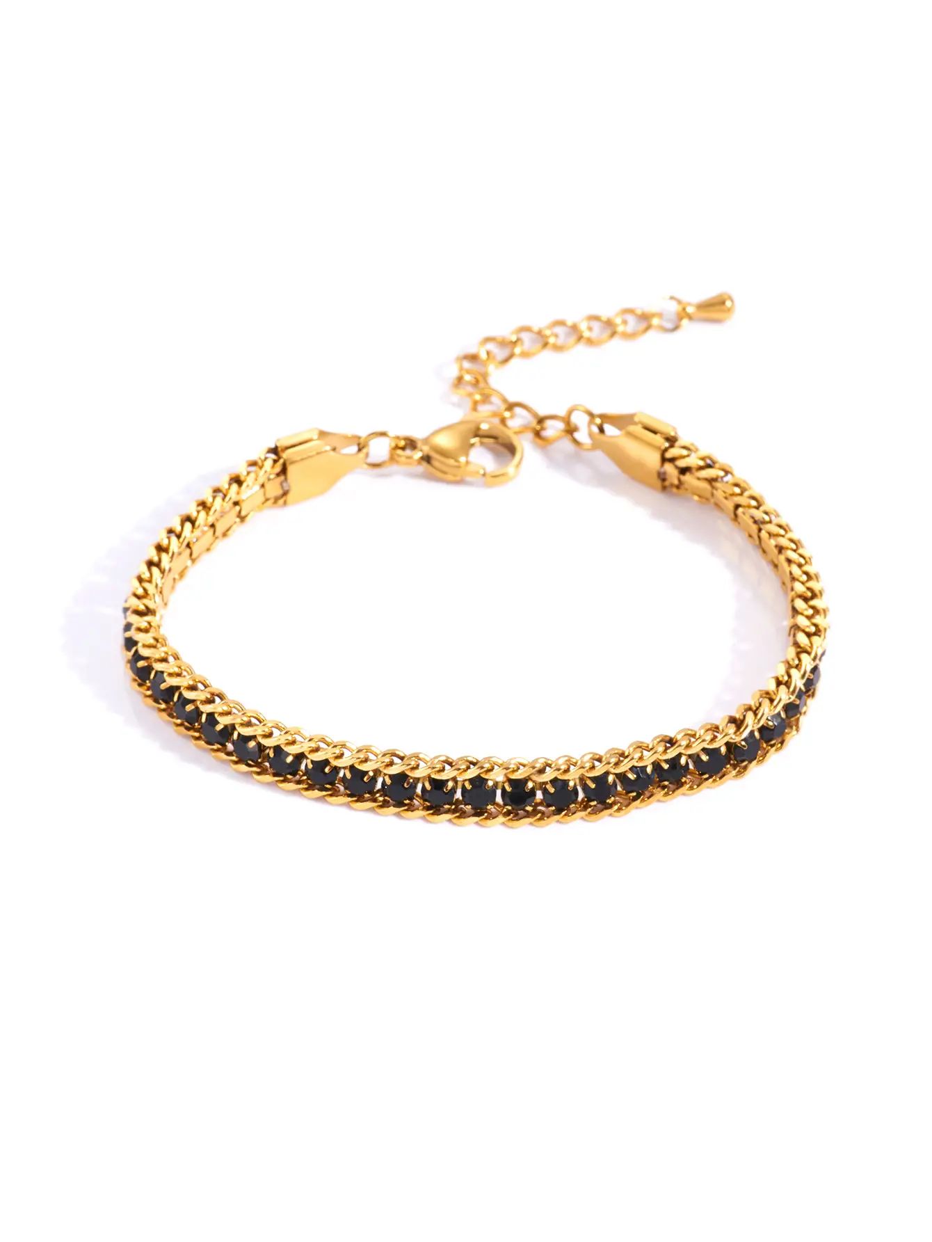 Luxury Titanium Bracelet with Micro-Inlay & Three-Layer Design — feature 15