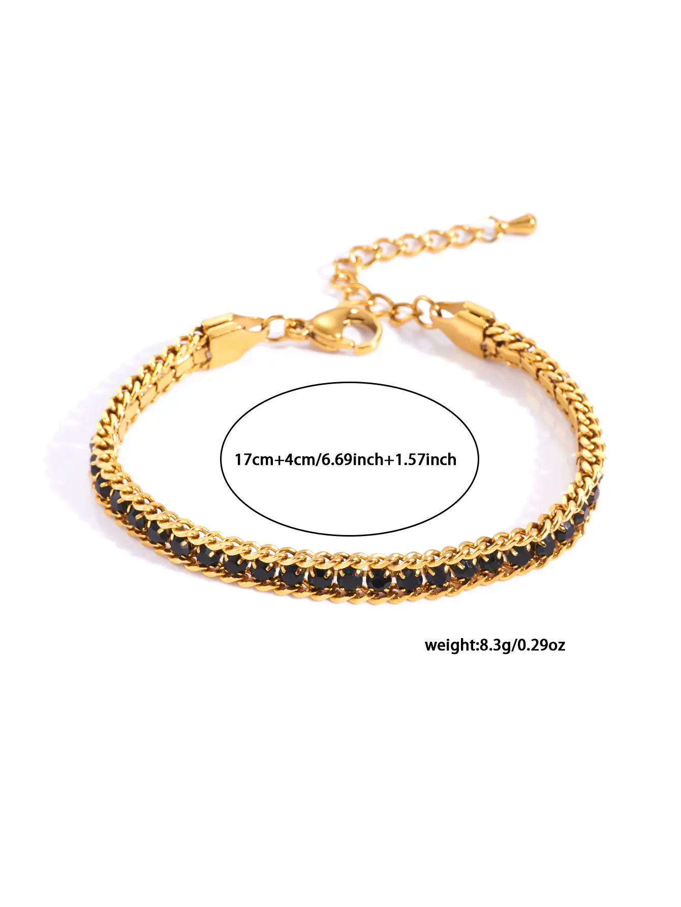 Luxury Titanium Bracelet with Micro-Inlay & Three-Layer Design — feature 16