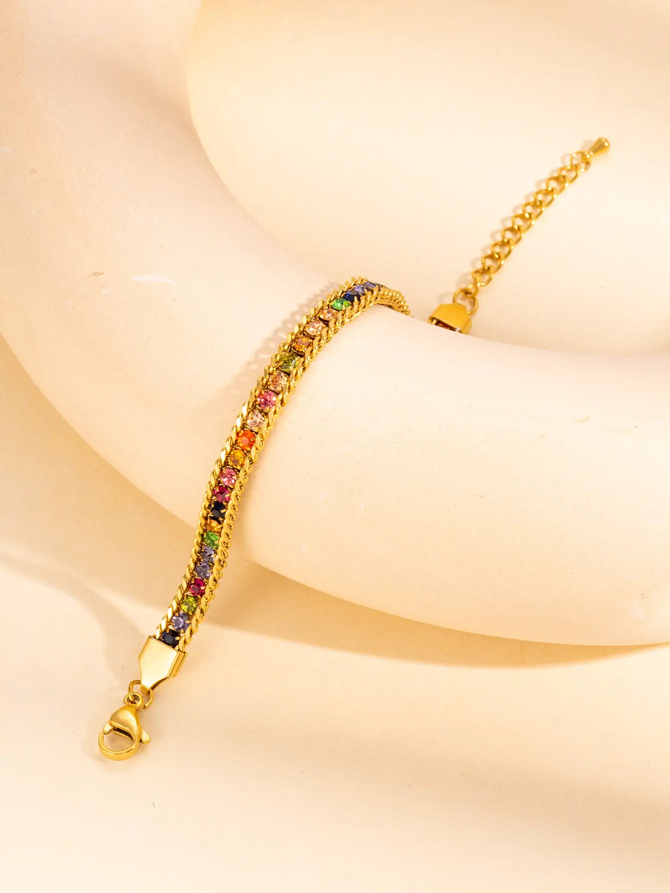 Luxury Titanium Bracelet with Micro-Inlay & Three-Layer Design — feature 21