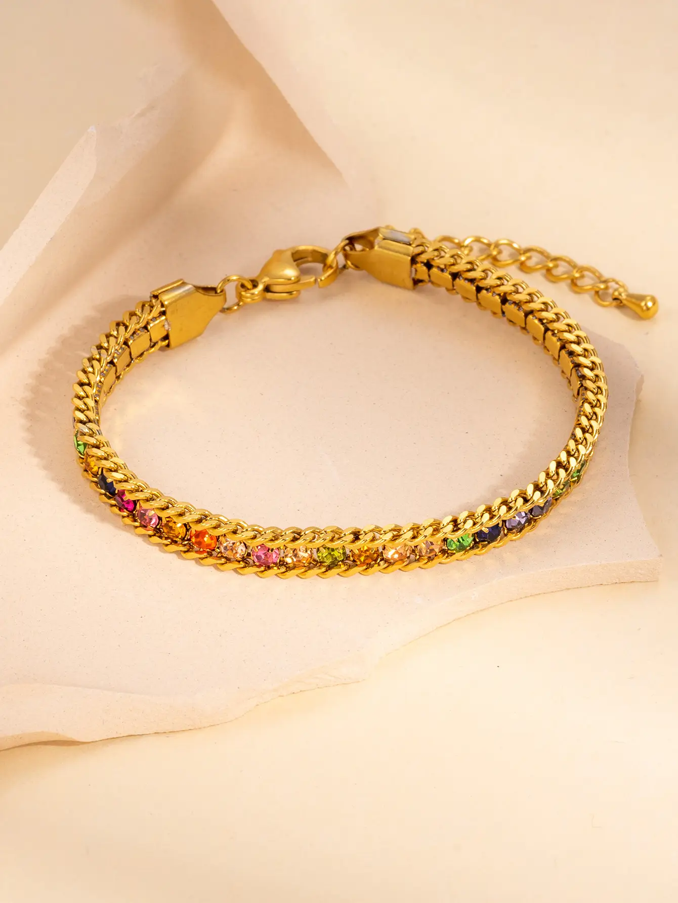 Luxury Titanium Bracelet with Micro-Inlay & Three-Layer Design — feature 22
