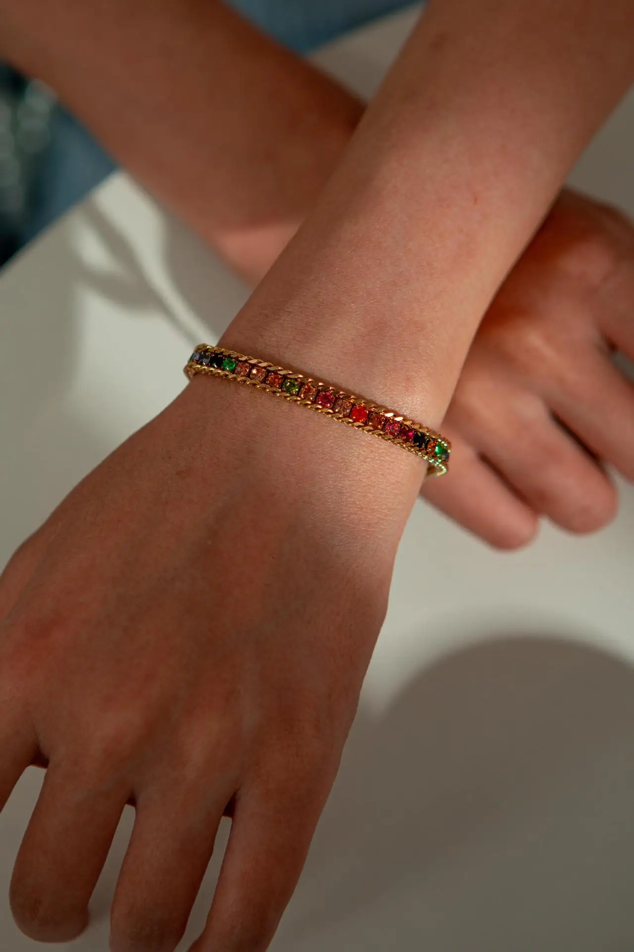 Luxury Titanium Bracelet with Micro-Inlay & Three-Layer Design — feature 26