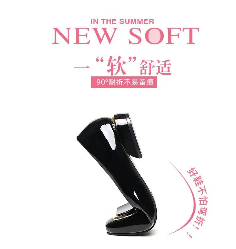 Single-layer Shoes Women's Soft Leather Summer 2024 New Korean Style Low Heel Thick Heel Casual All-match Shallow Mouth Slip-on Leather Shoes — feature 5