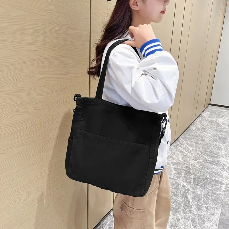 New Japanese Denim Shoulder Bag for Men Women Ruiying Large Capacity Crossbody Bag - Image 5