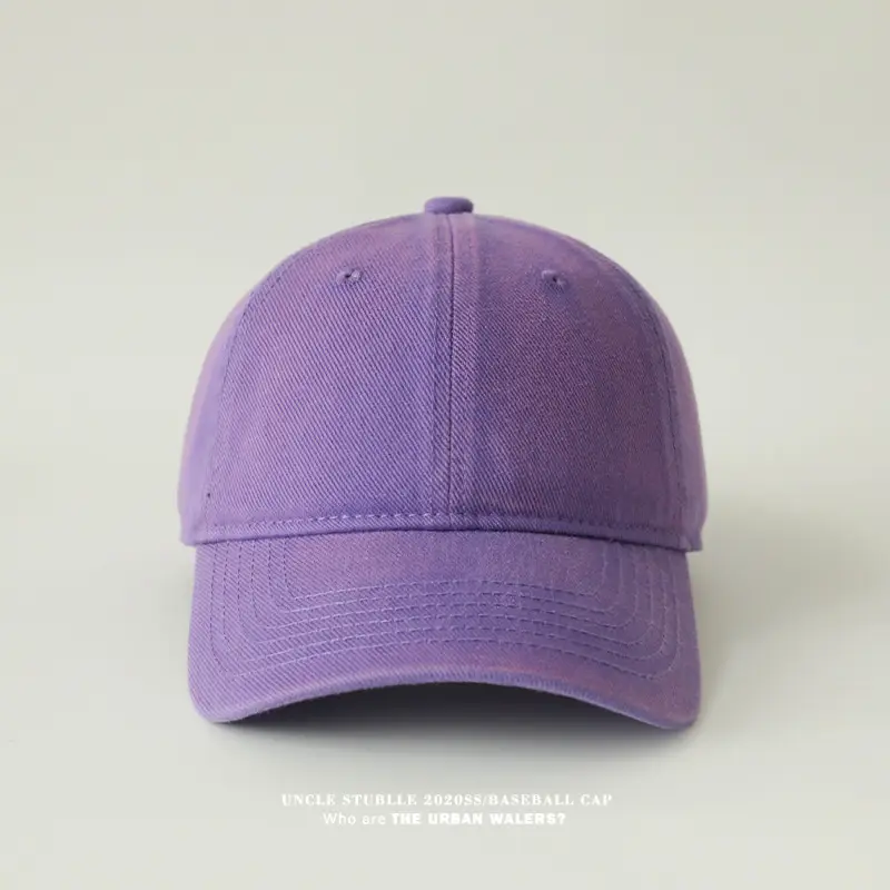 Men's Pink Baseball Cap 4 Seasons Solid Color — feature 12