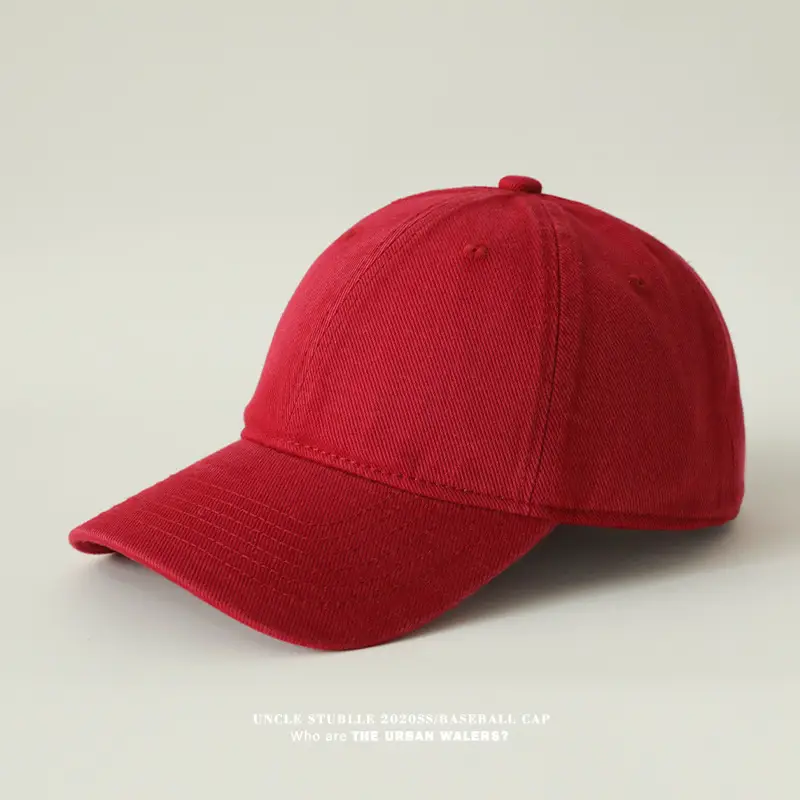 Men's Pink Baseball Cap 4 Seasons Solid Color — feature 13