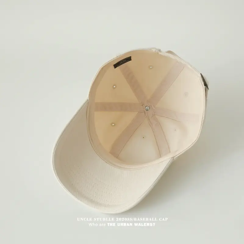 Men's Pink Baseball Cap 4 Seasons Solid Color — feature 5