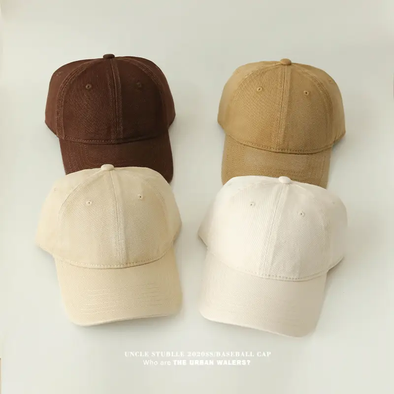 Men's Pink Baseball Cap 4 Seasons Solid Color — feature 8