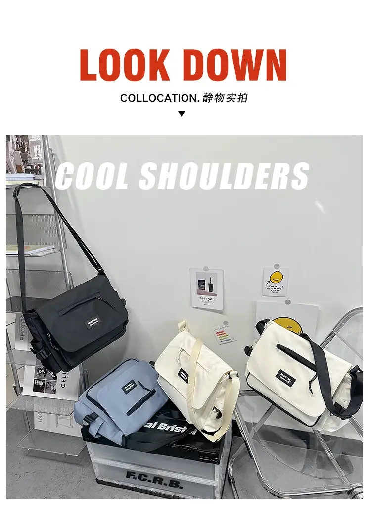 White Japanese Messenger Bag for Women — feature 10