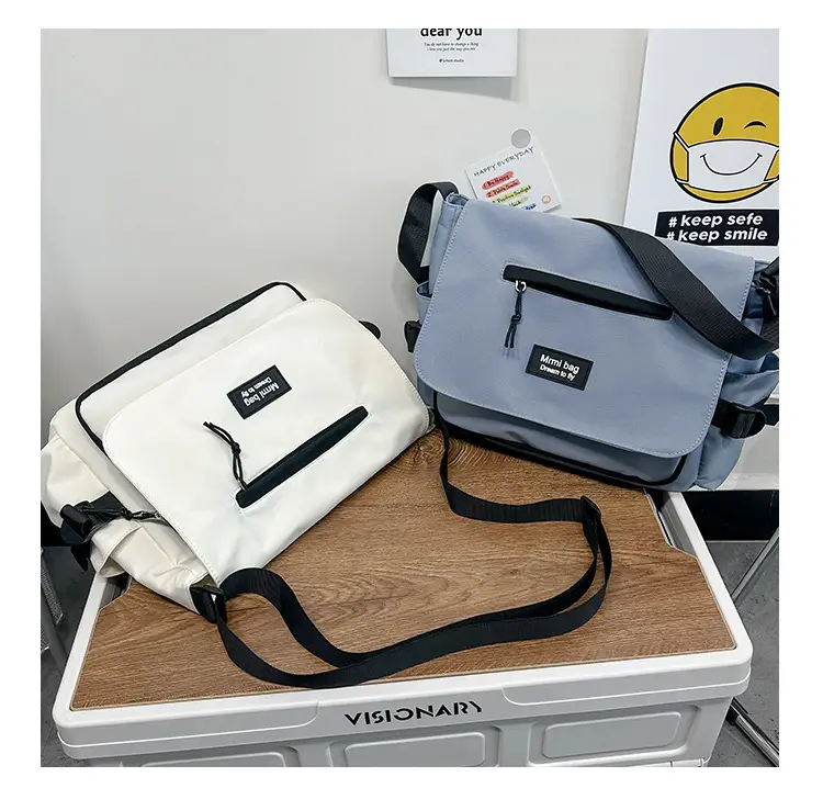 White Japanese Messenger Bag for Women — feature 11
