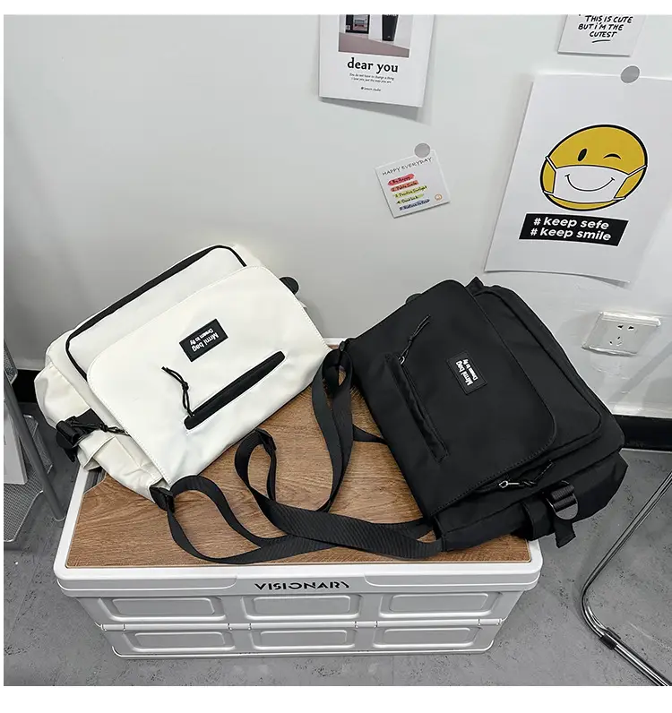 White Japanese Messenger Bag for Women — feature 12