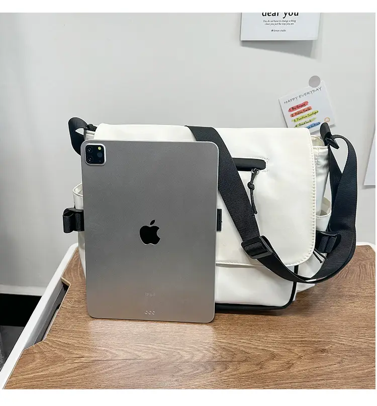 White Japanese Messenger Bag for Women — feature 13