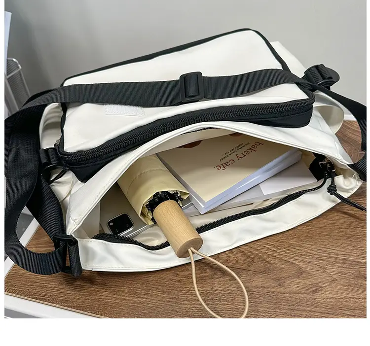 White Japanese Messenger Bag for Women — feature 19