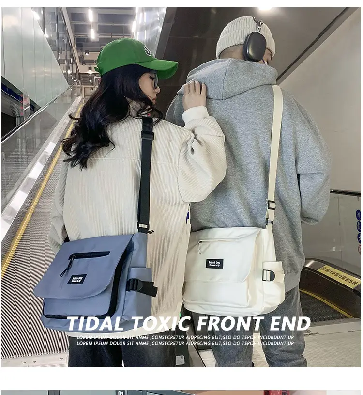 White Japanese Messenger Bag for Women — feature 4