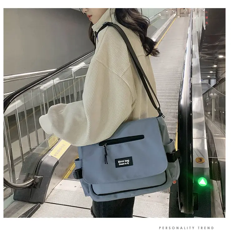 White Japanese Messenger Bag for Women — feature 7