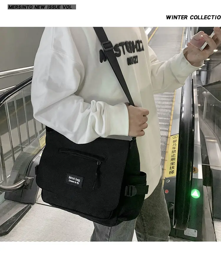 White Japanese Messenger Bag for Women — feature 8