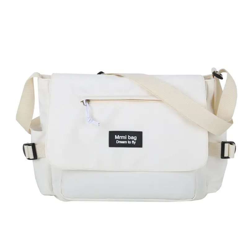 White Japanese Messenger Bag for Women - Image 2