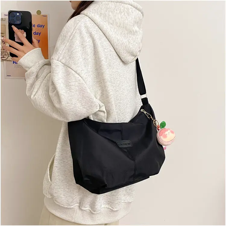 2024 Women's Nylon Shoulder Bag with Keychain — feature 11