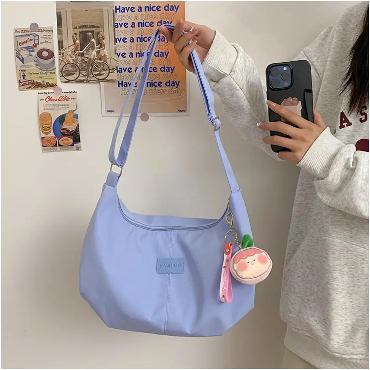 2024 Women's Nylon Shoulder Bag with Keychain — feature 12