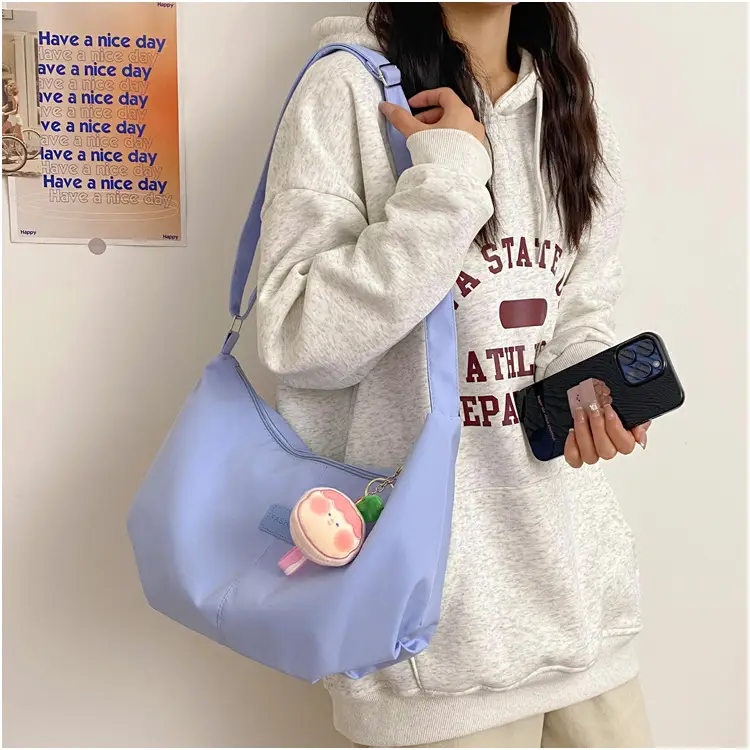 2024 Women's Nylon Shoulder Bag with Keychain — feature 13