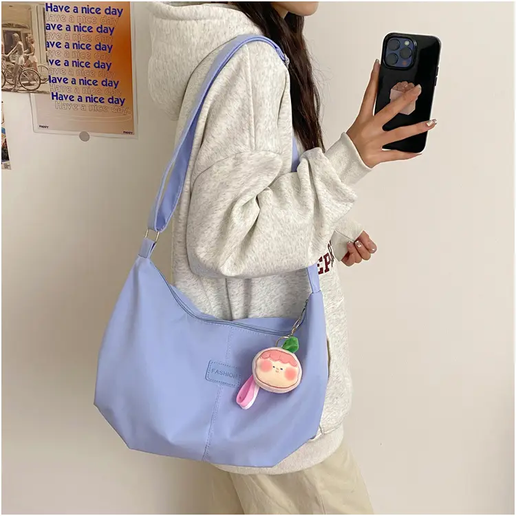2024 Women's Nylon Shoulder Bag with Keychain — feature 14